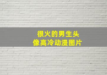 很火的男生头像高冷动漫图片