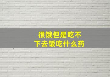 很饿但是吃不下去饭吃什么药