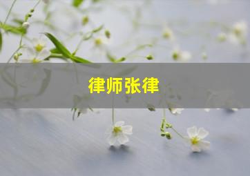 律师张律