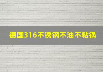 德国316不锈钢不油不粘锅