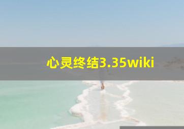 心灵终结3.35wiki