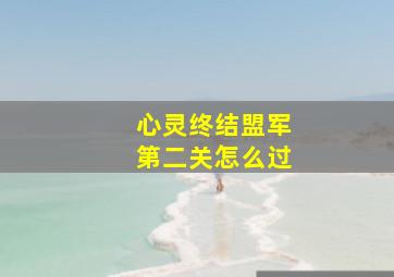 心灵终结盟军第二关怎么过