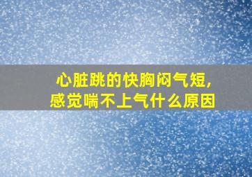 心脏跳的快胸闷气短,感觉喘不上气什么原因