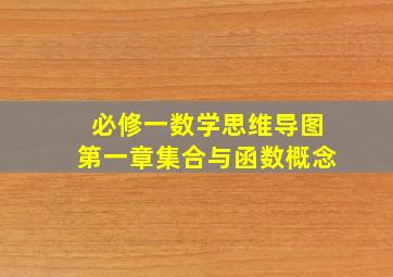 必修一数学思维导图第一章集合与函数概念