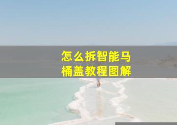 怎么拆智能马桶盖教程图解