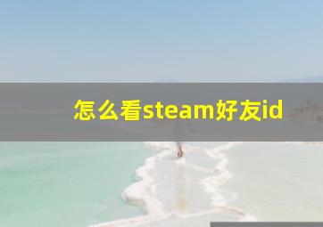 怎么看steam好友id