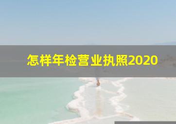 怎样年检营业执照2020