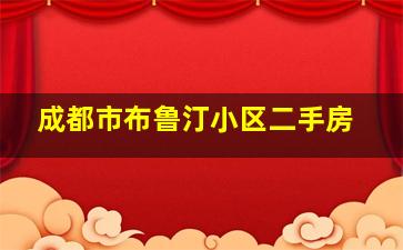 成都市布鲁汀小区二手房