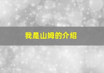 我是山姆的介绍