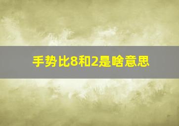 手势比8和2是啥意思