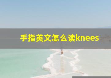 手指英文怎么读knees