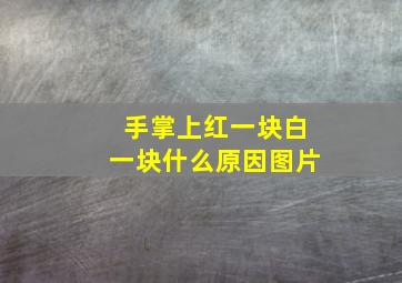 手掌上红一块白一块什么原因图片