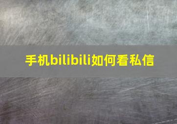 手机bilibili如何看私信