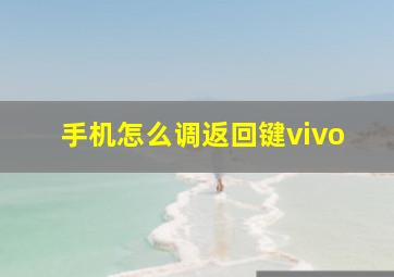 手机怎么调返回键vivo