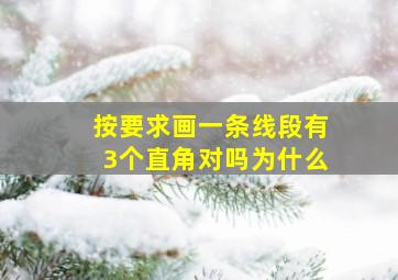 按要求画一条线段有3个直角对吗为什么