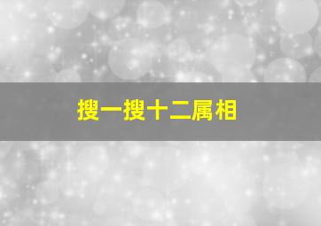 搜一搜十二属相