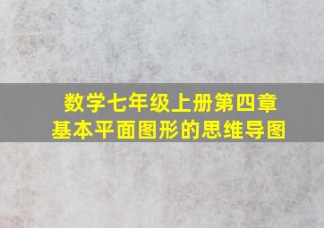 数学七年级上册第四章基本平面图形的思维导图