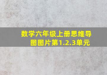 数学六年级上册思维导图图片第1.2.3单元