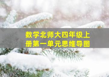 数学北师大四年级上册第一单元思维导图