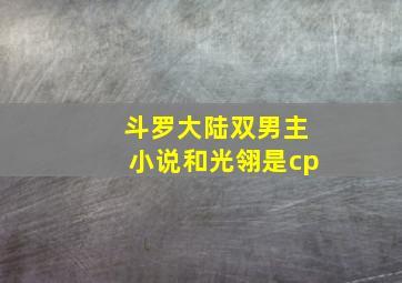 斗罗大陆双男主小说和光翎是cp