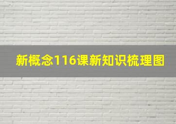 新概念116课新知识梳理图