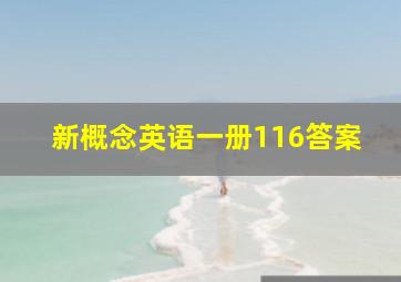 新概念英语一册116答案