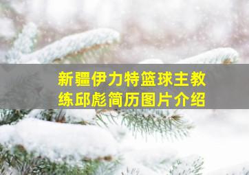 新疆伊力特篮球主教练邱彪简历图片介绍