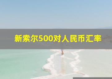 新索尔500对人民币汇率