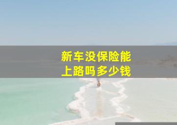 新车没保险能上路吗多少钱