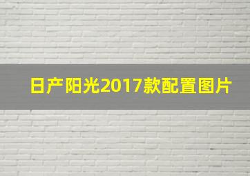 日产阳光2017款配置图片