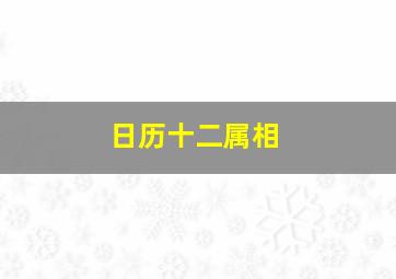 日历十二属相