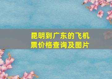 昆明到广东的飞机票价格查询及图片