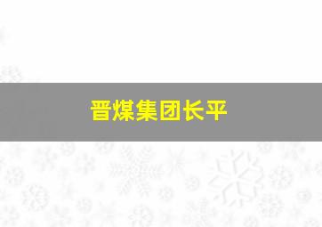 晋煤集团长平