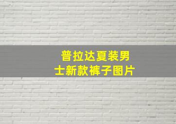 普拉达夏装男士新款裤子图片