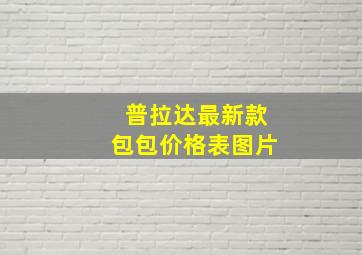 普拉达最新款包包价格表图片