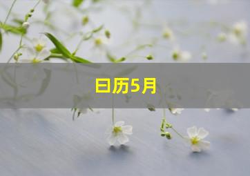 曰历5月