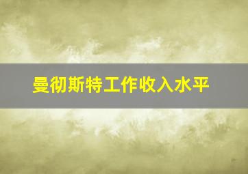 曼彻斯特工作收入水平