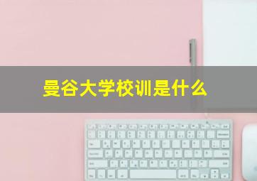 曼谷大学校训是什么