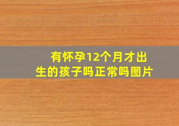 有怀孕12个月才出生的孩子吗正常吗图片