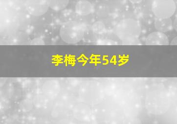 李梅今年54岁