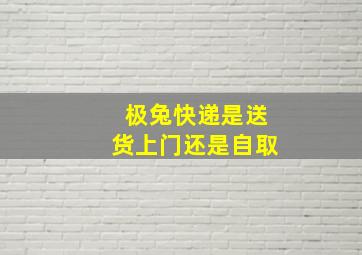 极兔快递是送货上门还是自取