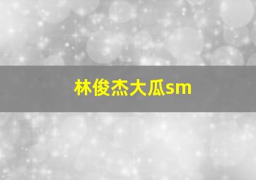 林俊杰大瓜sm