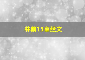 林前13章经文