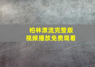 柏林漂流完整版视频播放免费观看