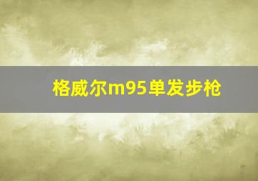 格威尔m95单发步枪