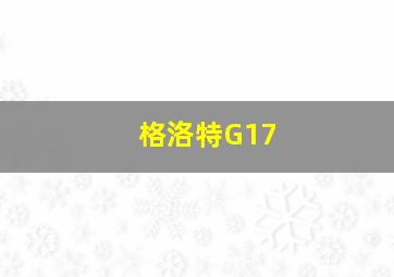 格洛特G17