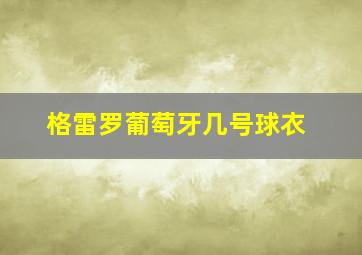 格雷罗葡萄牙几号球衣