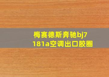 梅赛德斯奔驰bj7181a空调出口胶圈