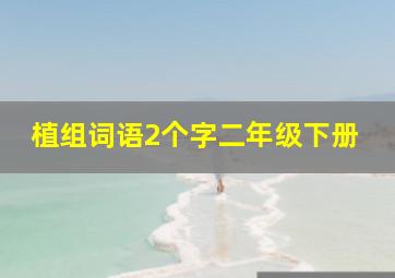 植组词语2个字二年级下册