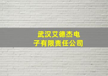 武汉艾德杰电子有限责任公司